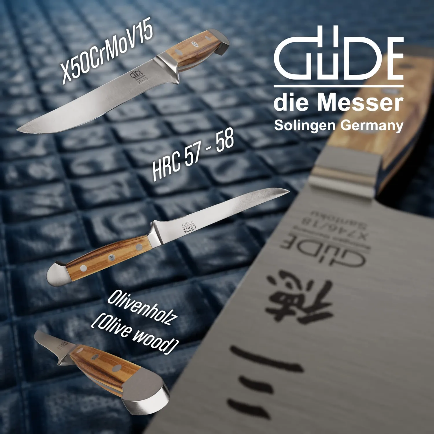 Güde Alpha Olive coltello disosso 13 cm flessibile ulivo