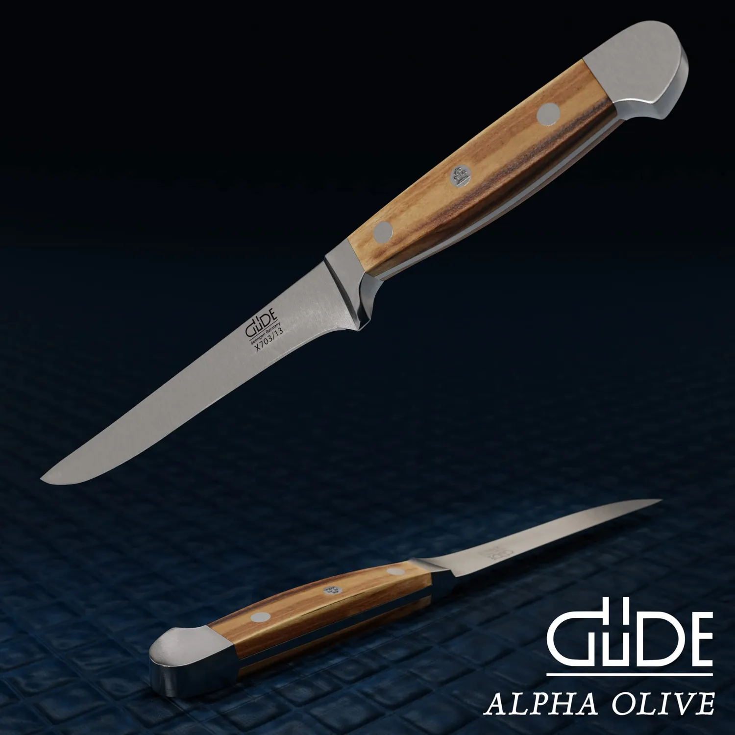 Güde Alpha Olive coltello disosso 13 cm flessibile ulivo