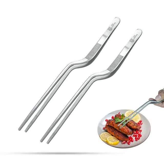 SMI pinze cucina offset 21 cm acciaio 2 pezzi