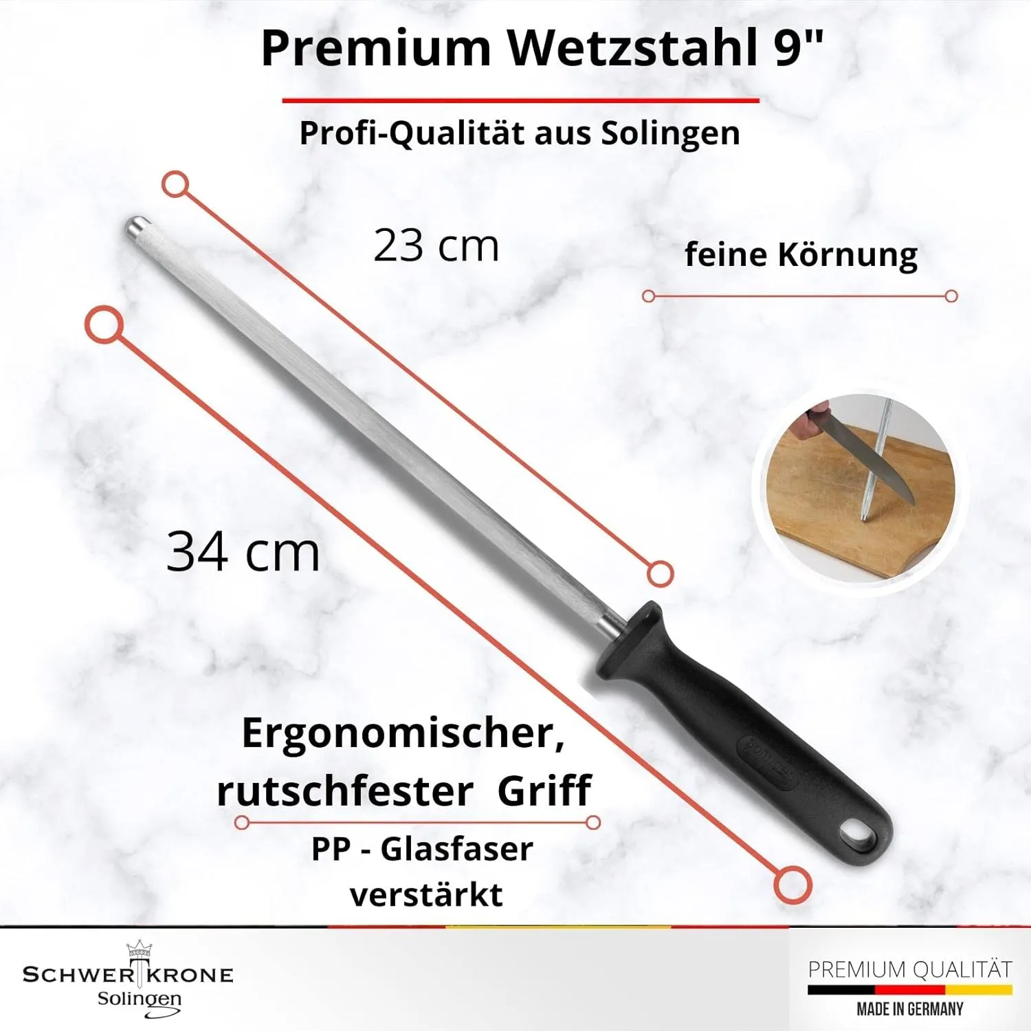 Schwertkrone Set Macellaio 4 pezzi acciaio tedesco