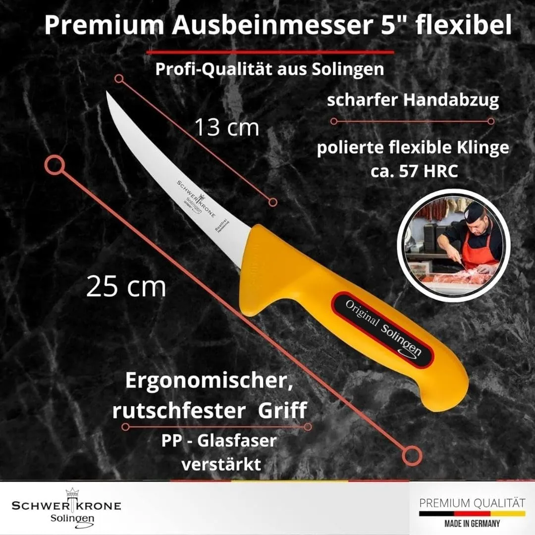 Schwertkrone Set Macellaio 4 pezzi acciaio tedesco