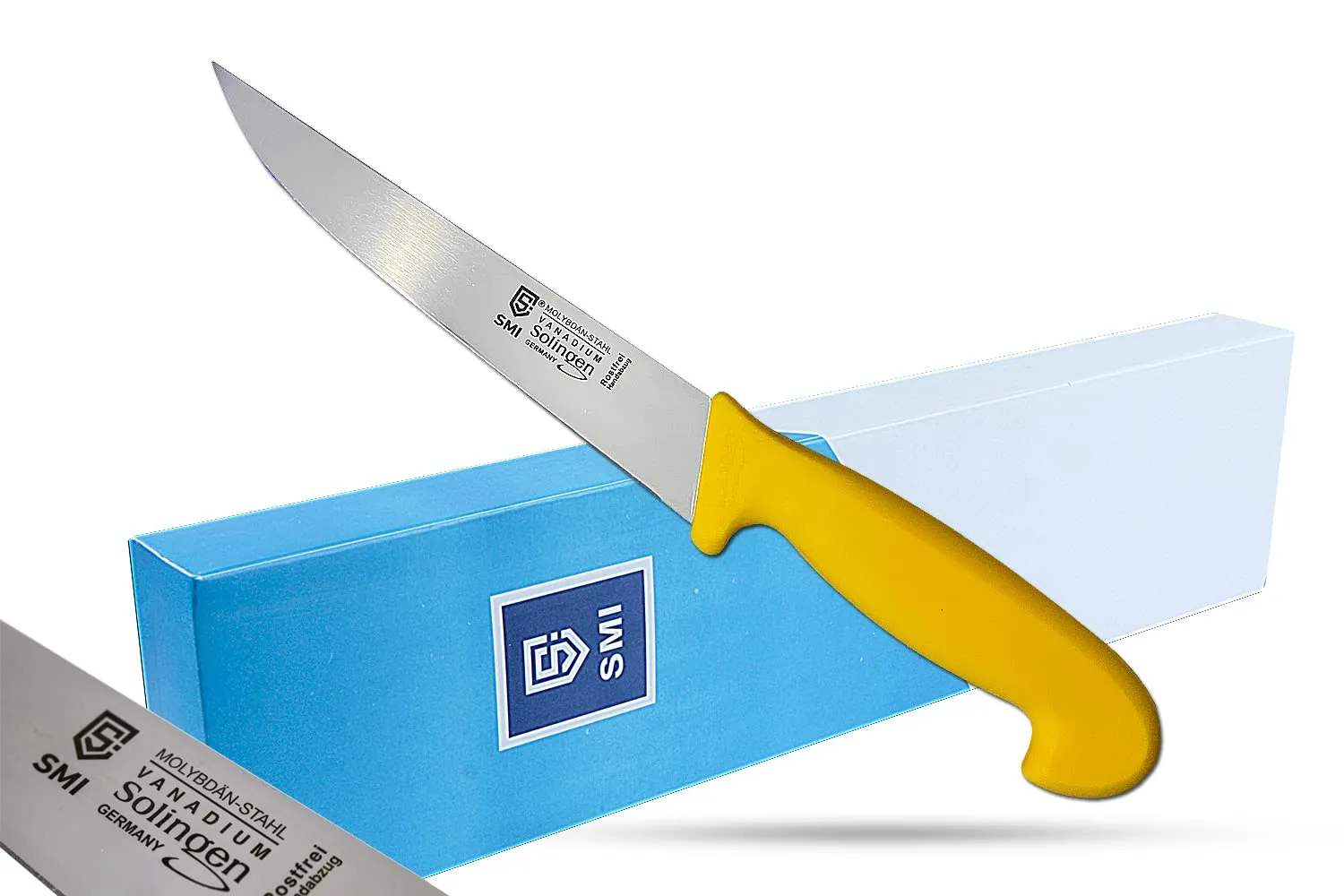 SMI Coltello Macellaio 7 Pollici Solingen Giallo