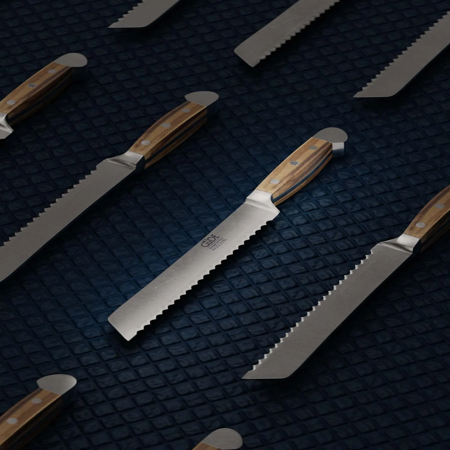 Güde Alpha Olive coltello pane 21 cm ulivo seghettato