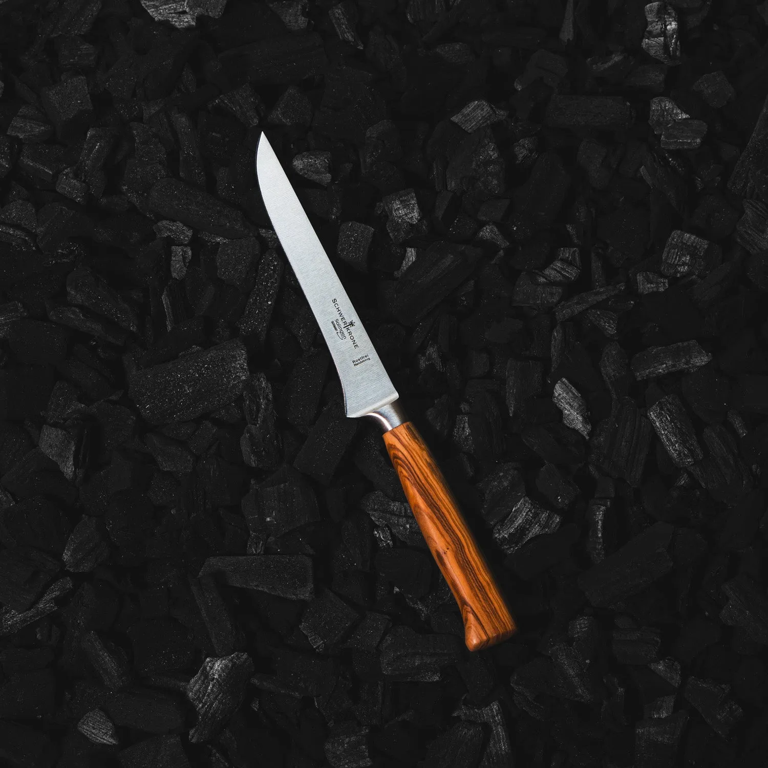 Schwertkrone Leto Coltello Disosso Forgiato Ulivo 17 cm