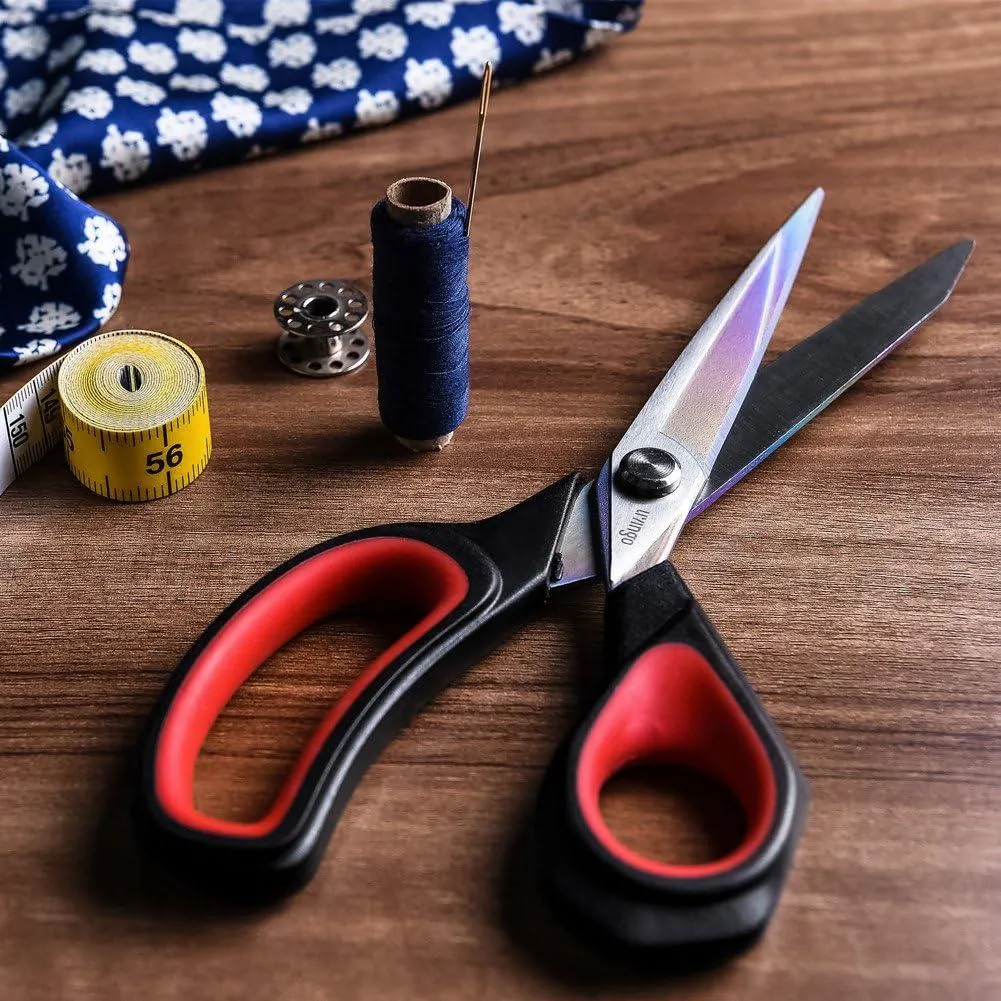 LIVINGO Forbici Sarto 8.5+9.5" Titanio Nero Rosso