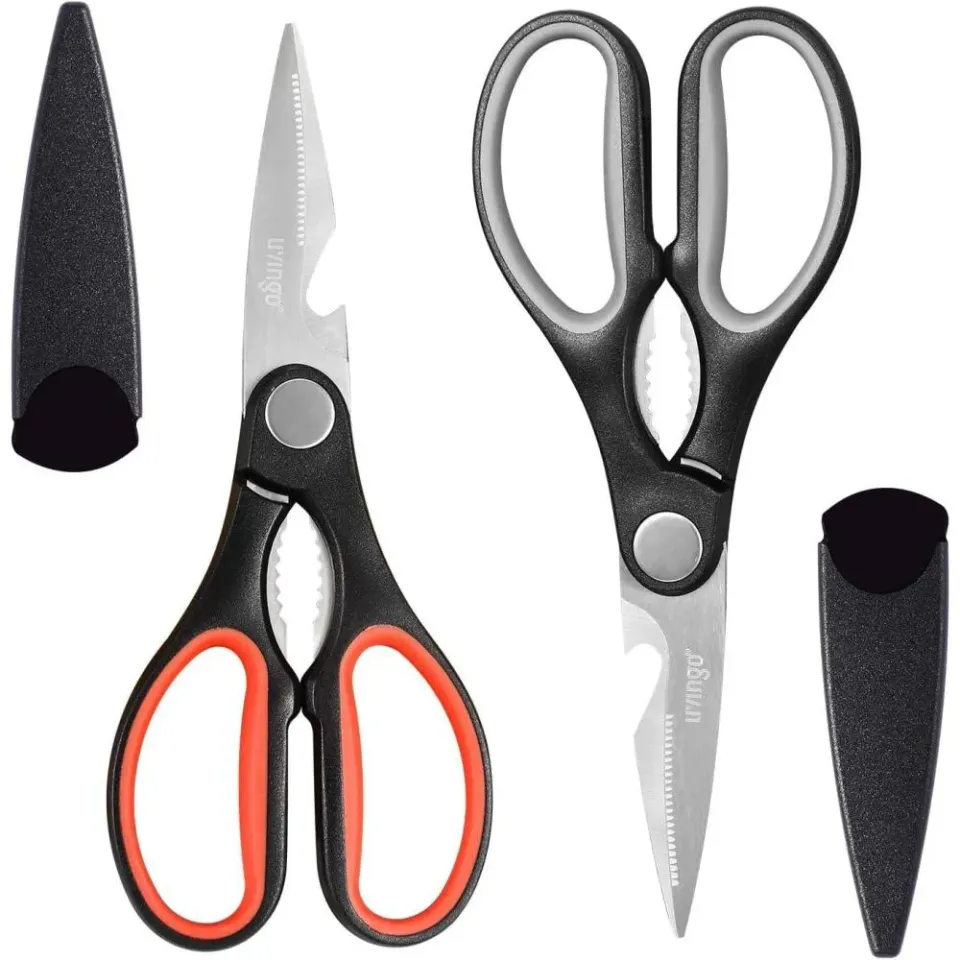 LIVINGO Forbici Cucina Multiuso Inox 2 Pezzi Apribottiglie