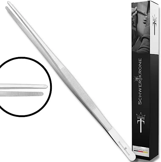 Schwertkrone Pinzetta Cucina 30 cm chef acciaio inox presa sicura