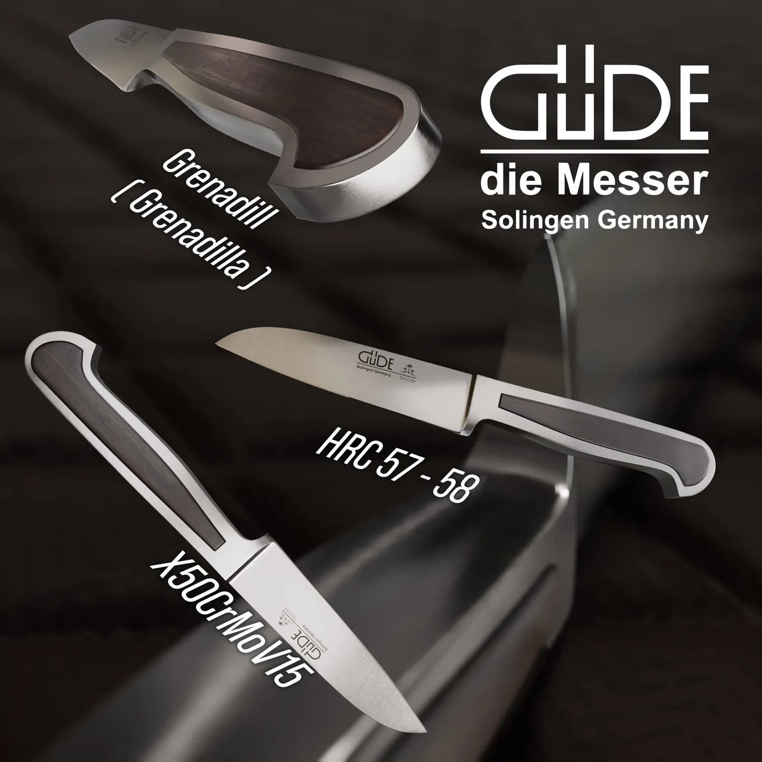 Güde Delta D701/09 Coltello Verdure 9 cm Grenadilla