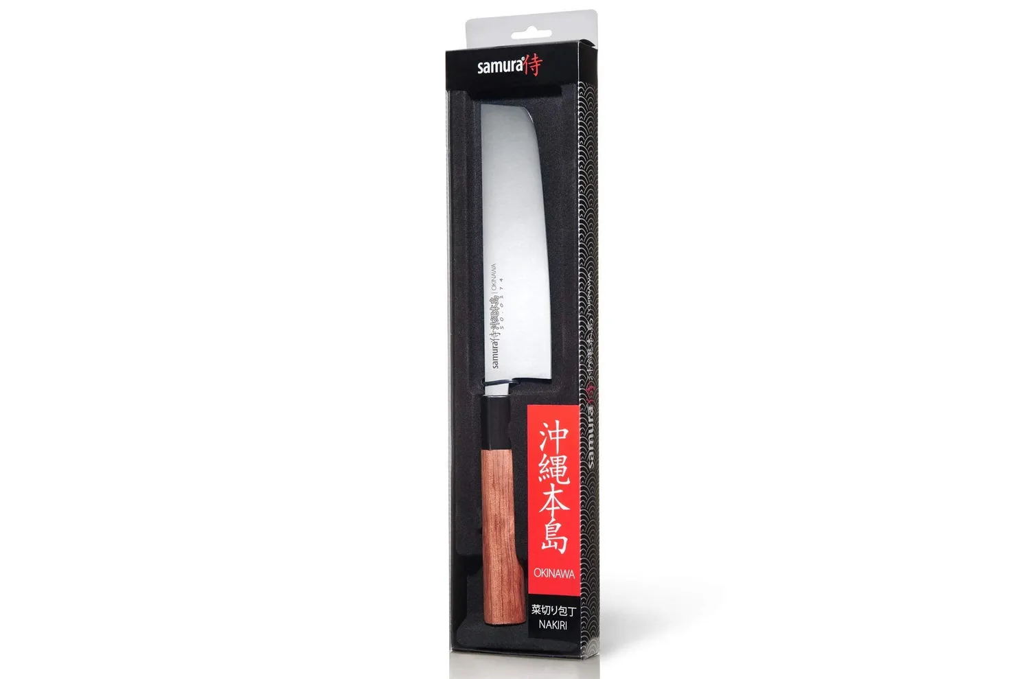 Samura Okinawa nakiri 172 mm AUS-8 manico legno