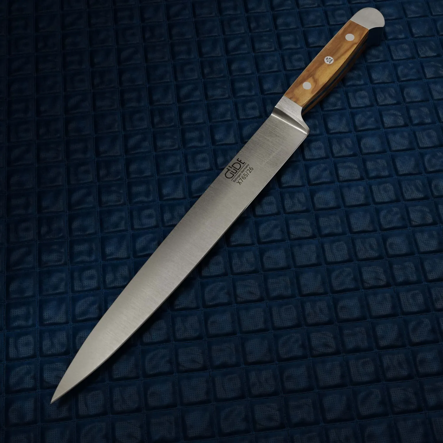 Güde Alpha-Olive coltello prosciutto 26 cm legno ulivo