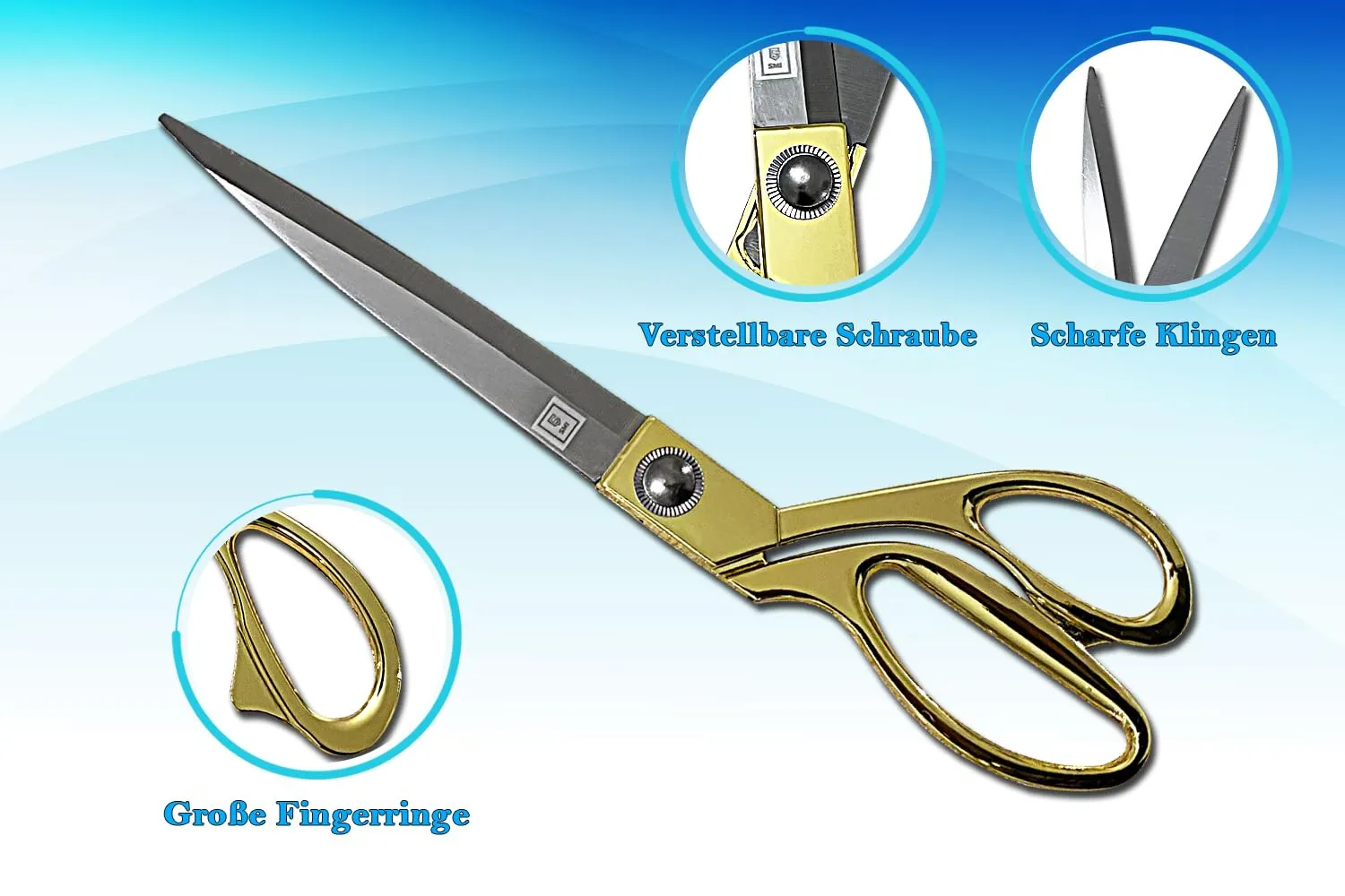 SMI Forbici da Sarta 26,5 cm Acciaio Inox Tessuti