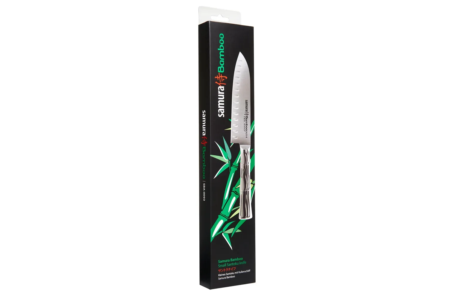 Samura Bamboo Santoku Coltello 137 mm alveolato