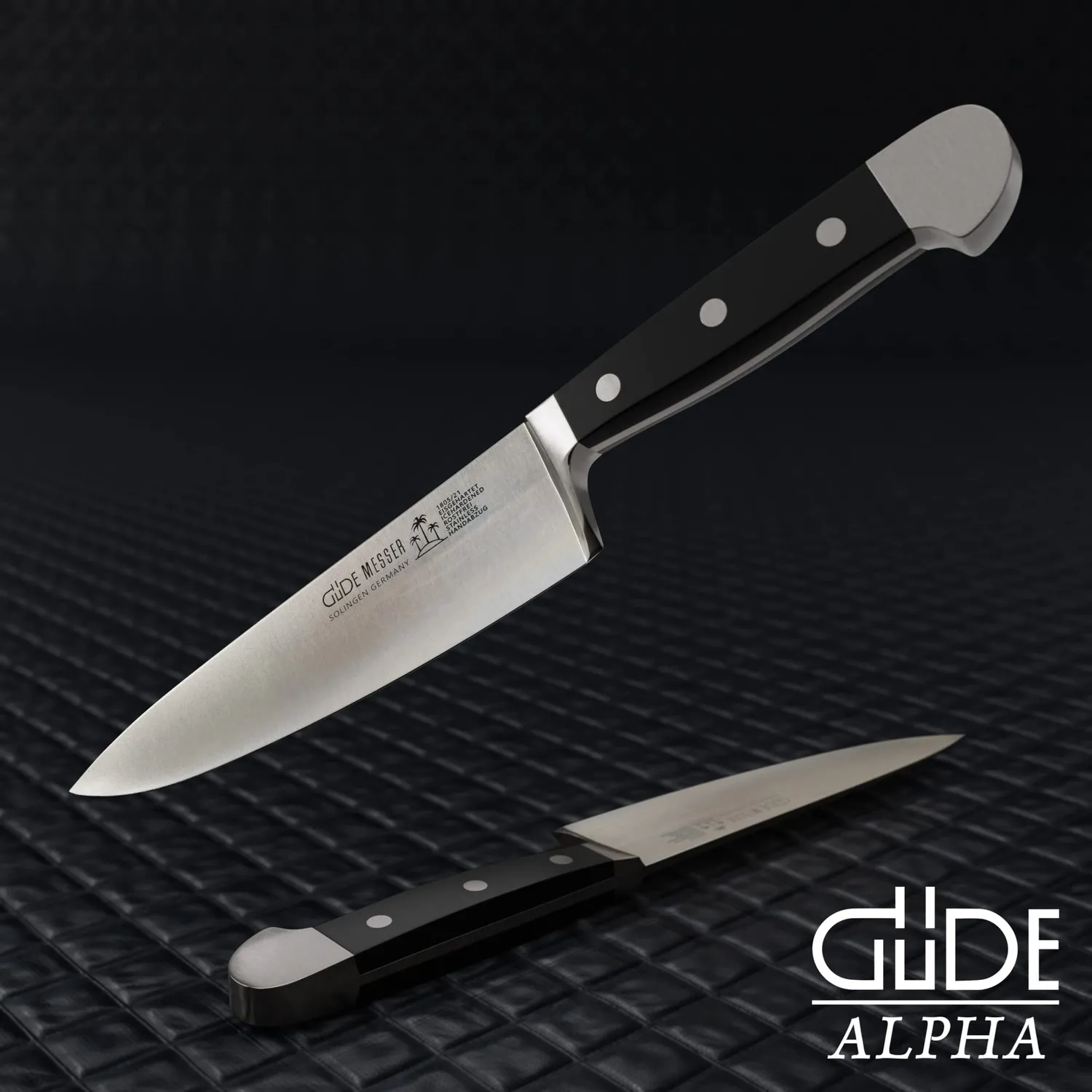 Güde Alpha coltello cuoco 21 cm POM nero