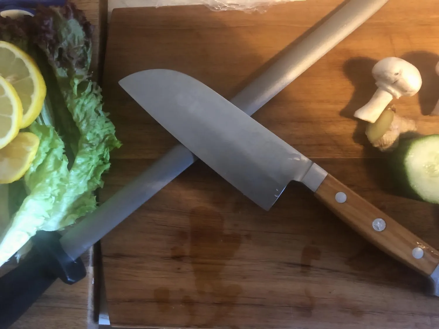 Güde Alpha Olive Santoku 18 cm coltello ulivo