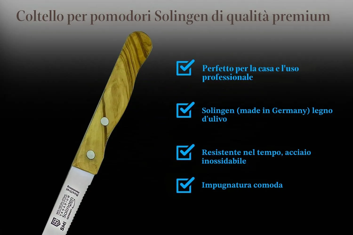 SMI spelucchino seghettato ulivo 9 cm frutta