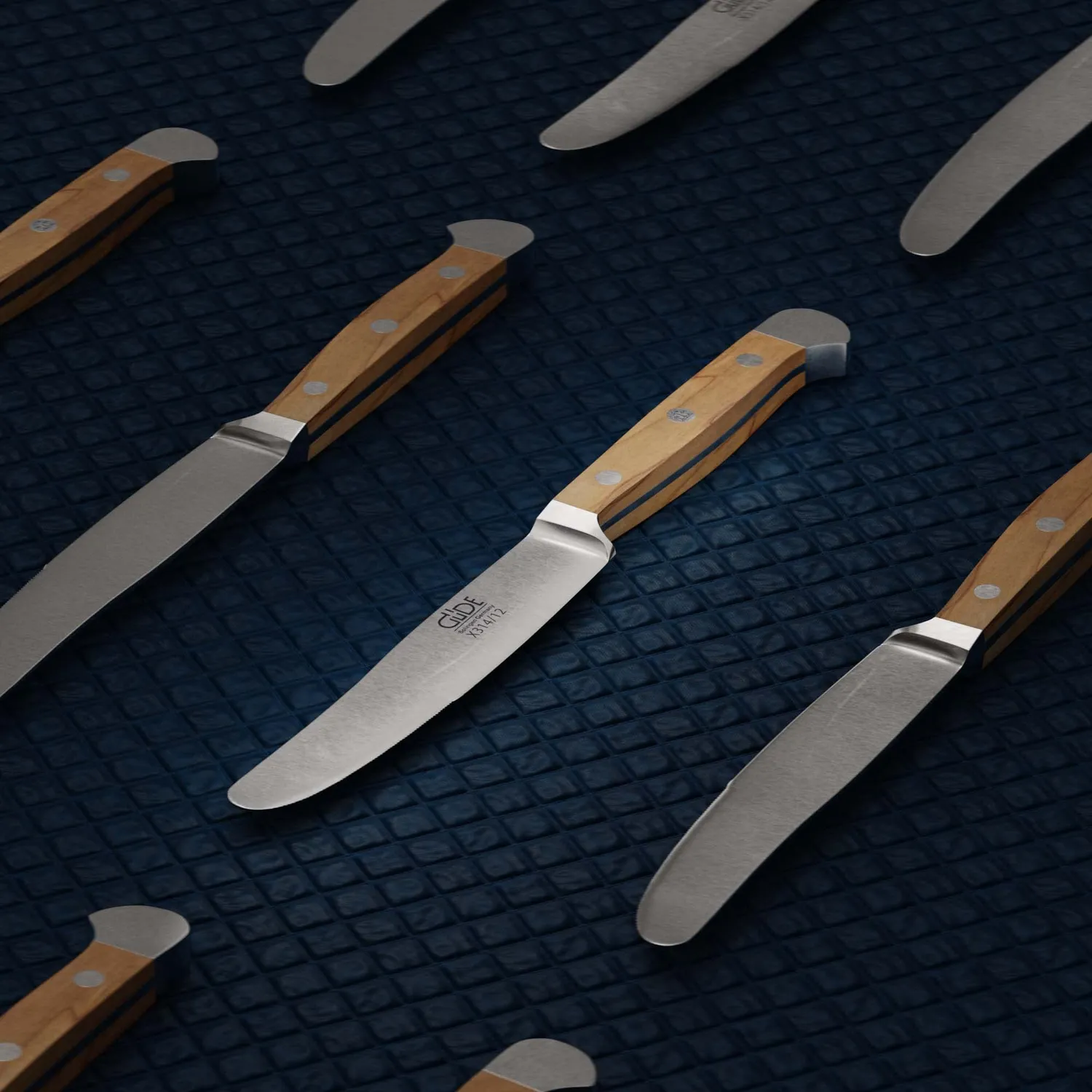 Güde Alpha Olive coltello tavola 12 cm legno ulivo