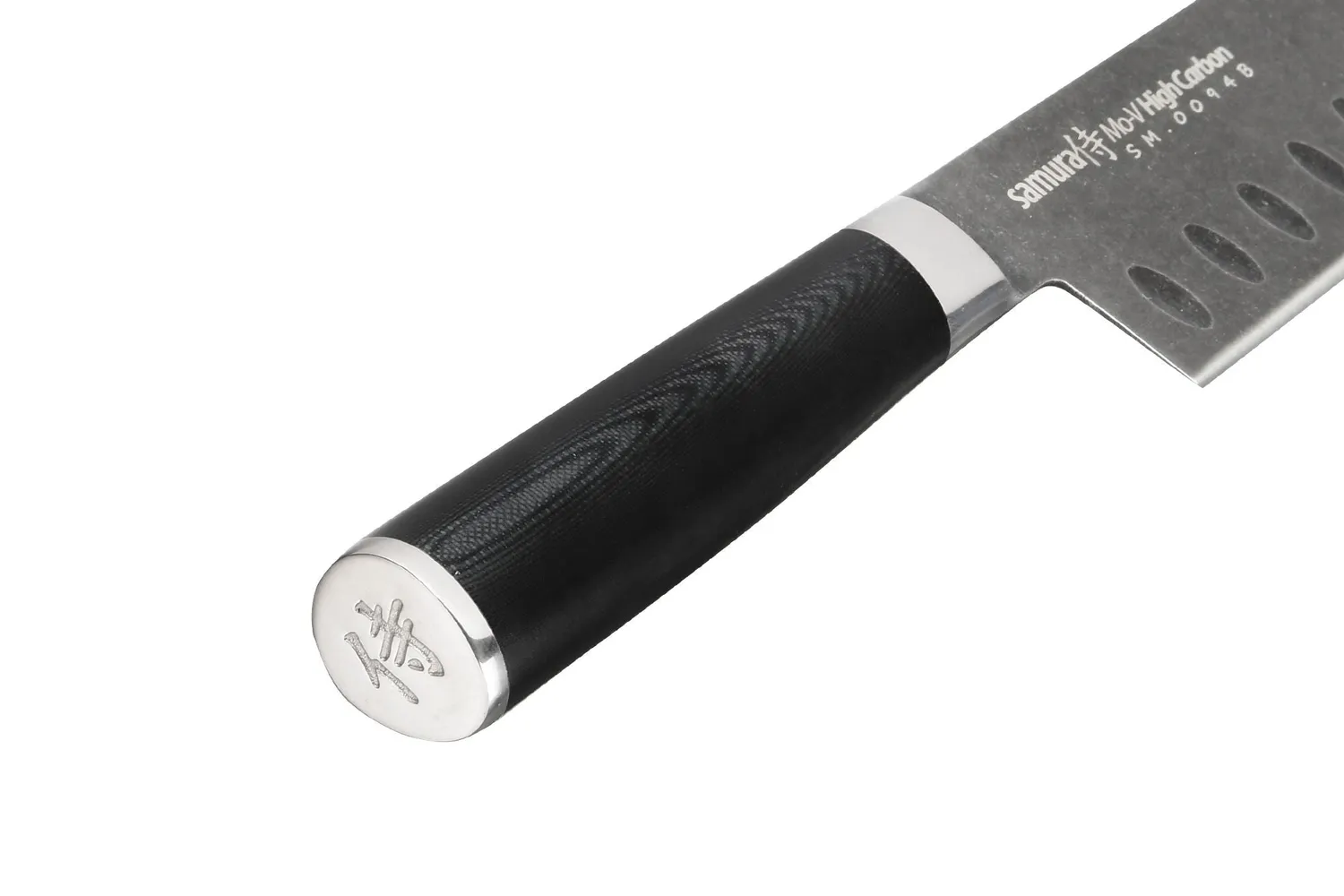Samura Mo-V Stonewash SM-0094B santoku 180 mm alveolato