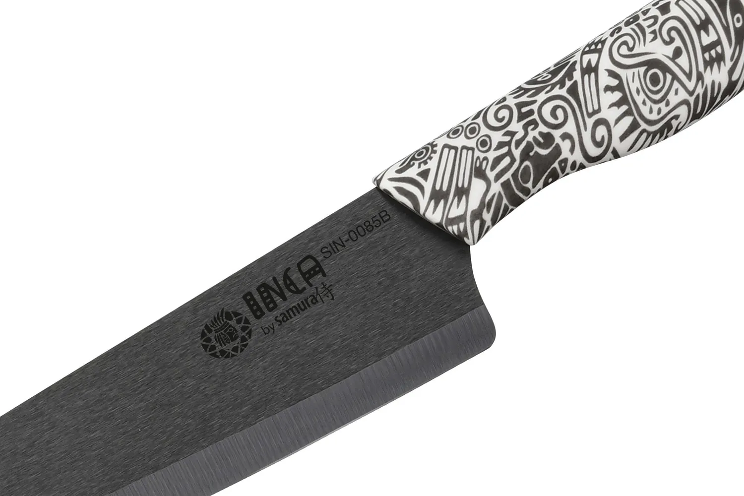 Samura Inca SIN-0085B coltello chef ceramica nera 187 mm