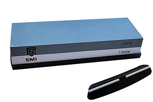 SMI Pietra affilacoltelli 400/1000 doppia faccia con base