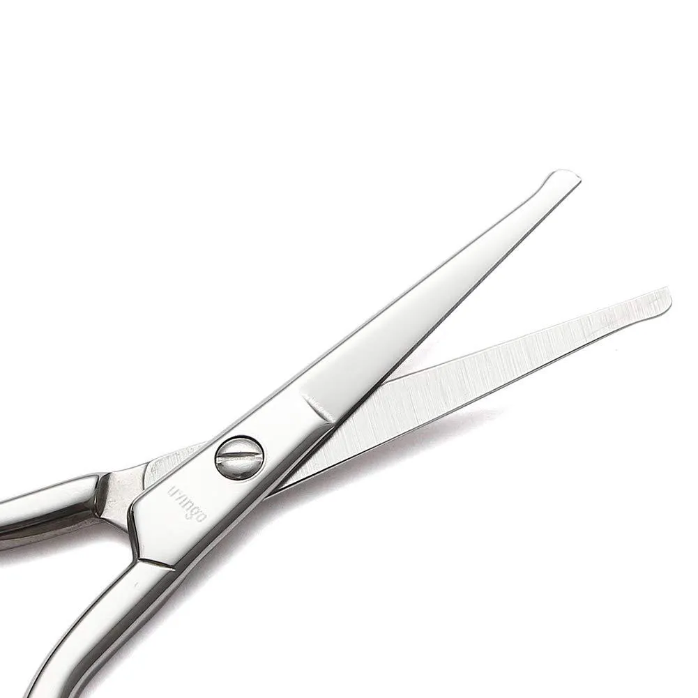 LIVINGO forbicine naso viso set 2 pezzi punta tonda inox