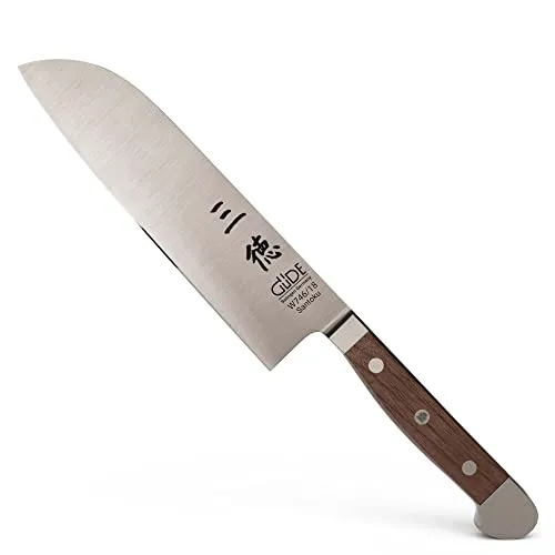 Güde Alpha Walnut coltello santoku 18 cm noce forgiato