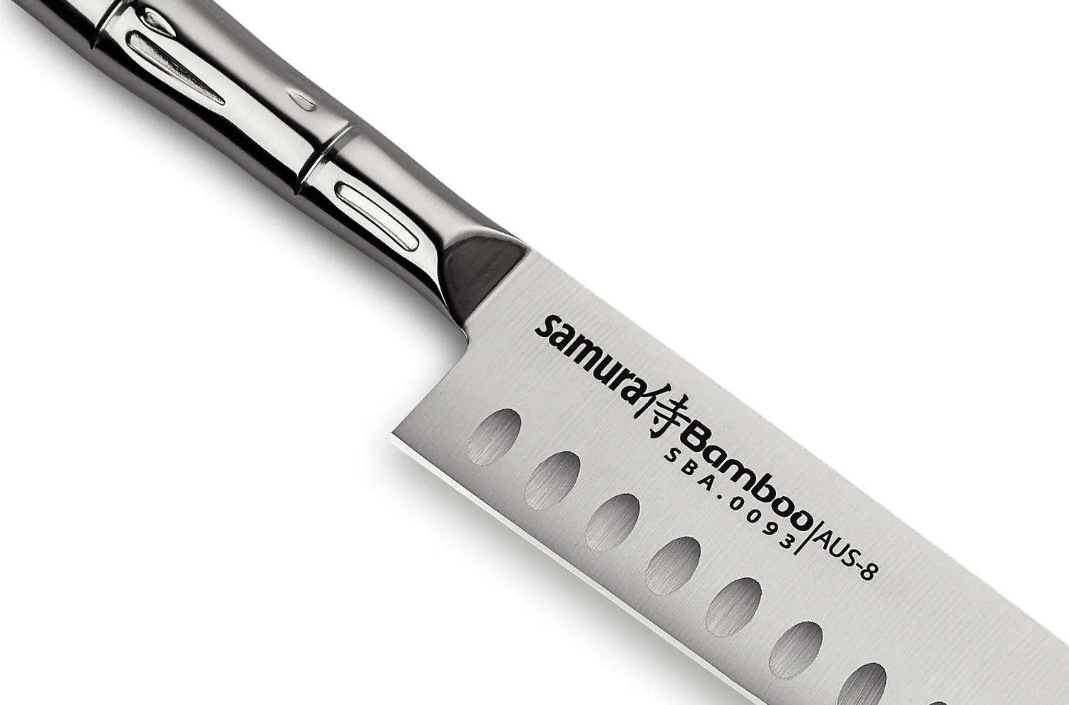 Samura Bamboo Santoku Coltello 137 mm alveolato