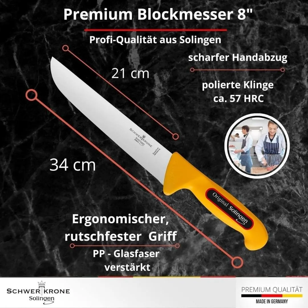 Schwertkrone Set Macellaio 4 pezzi acciaio tedesco
