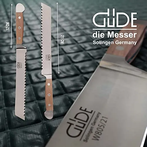 Güde Alpha Walnut coltello pane 21 cm noce dentato