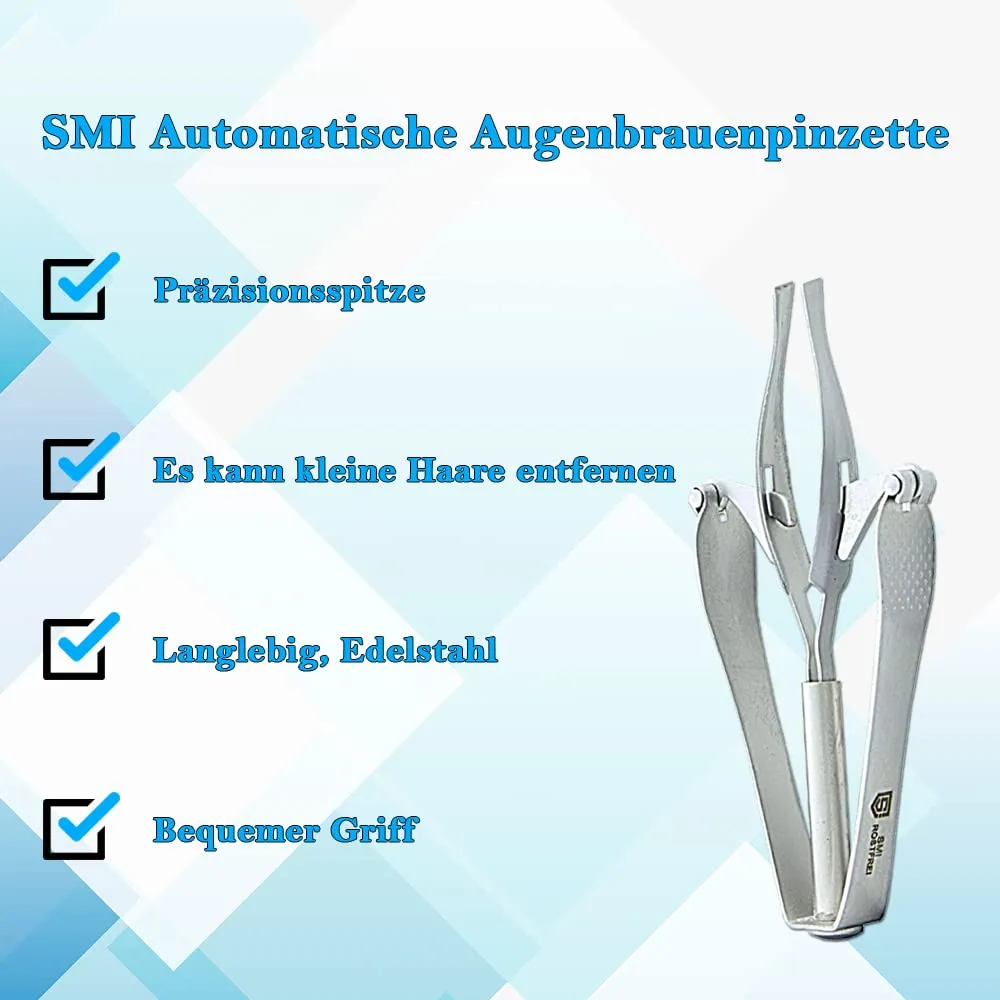 SMI Pinzetta Sopracciglia automatica 10 cm acciaio inox