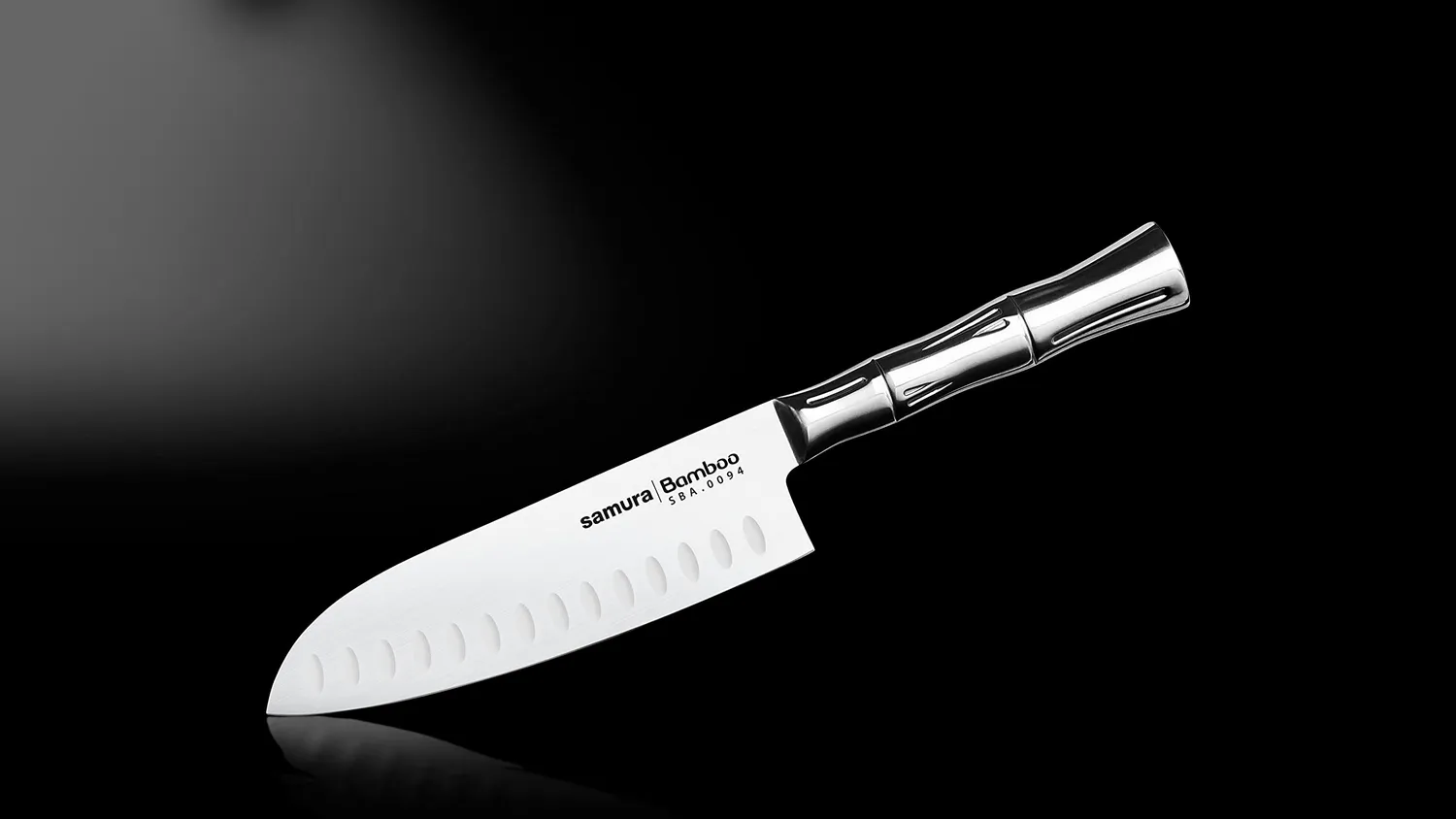 Samura Bamboo santoku 160 mm alveolato AUS-8