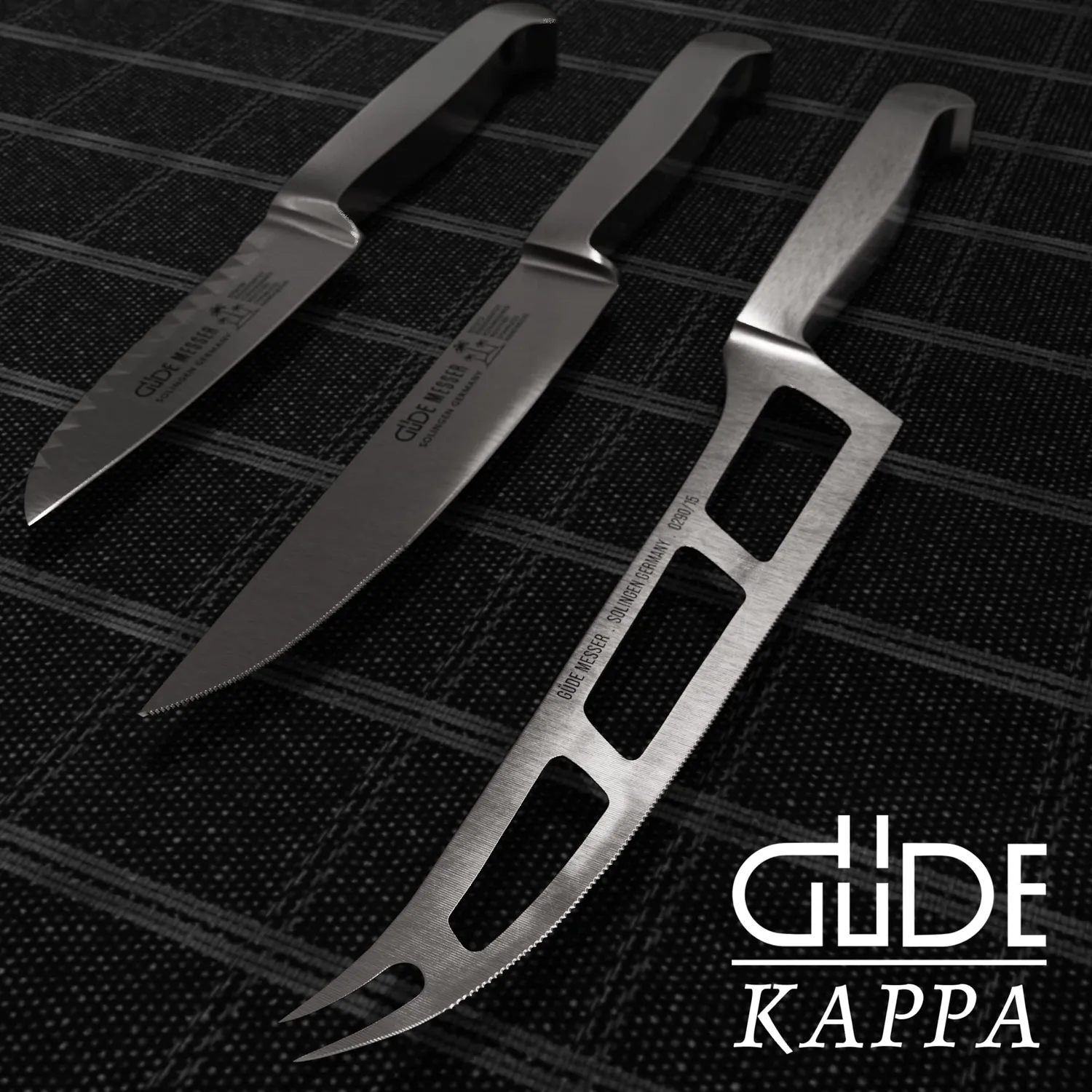 Güde Kappa coltello formaggi morbidi 15 cm acciaio