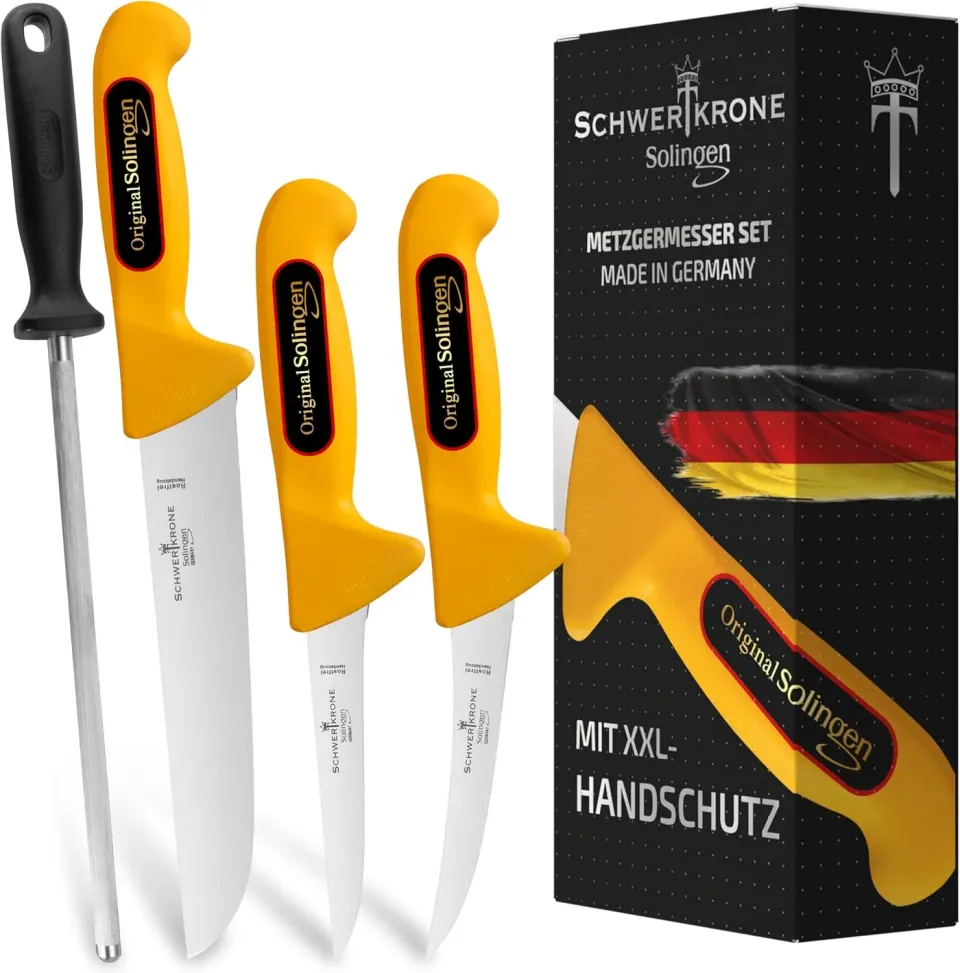 Schwertkrone Set Macellaio 4 pezzi acciaio tedesco