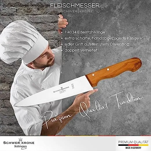 Schwertkrone Olive Classic coltello chef 20 cm olivo