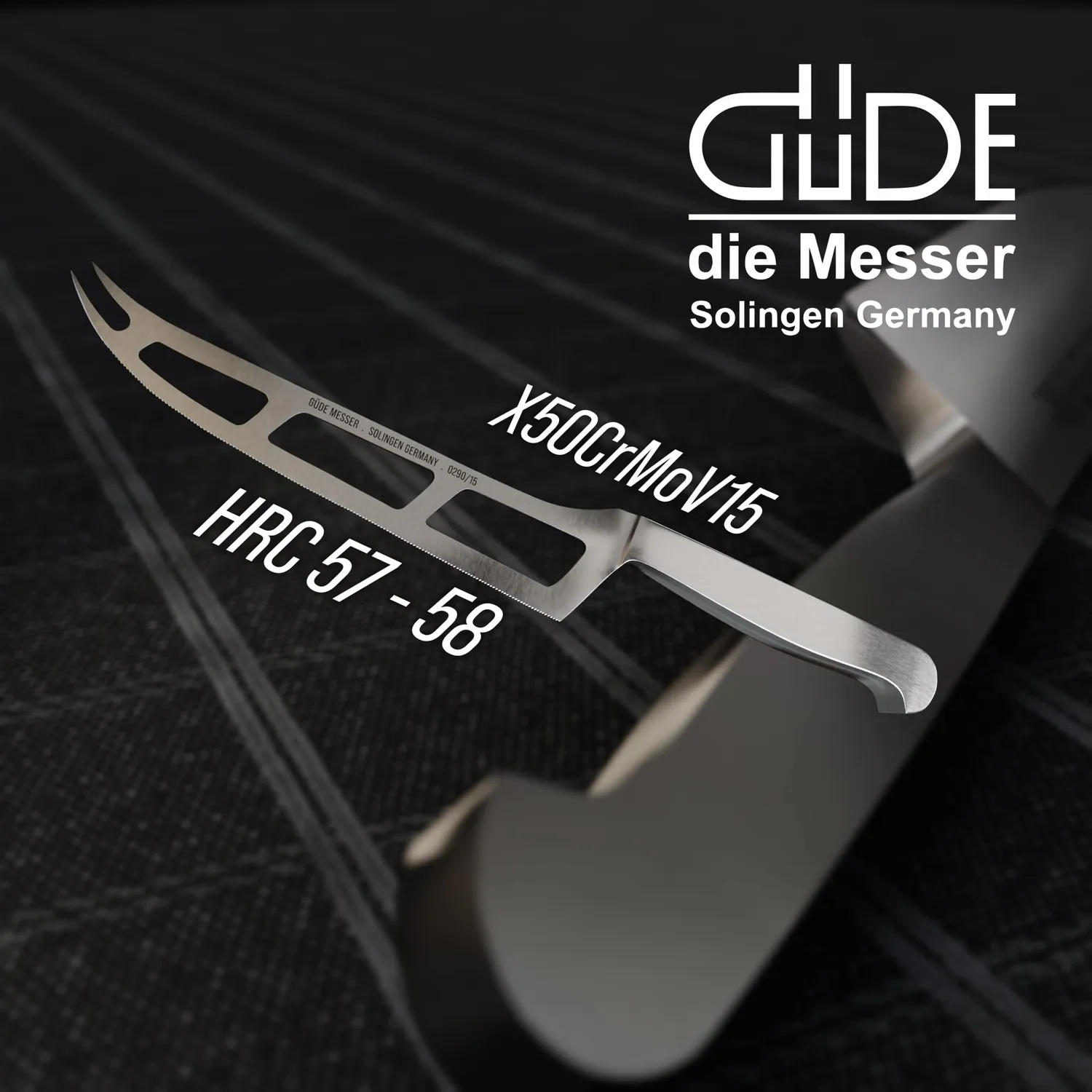 Güde Kappa coltello formaggi morbidi 15 cm acciaio