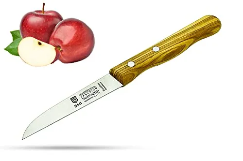 SMI Solingen Spelucchino Dritto 8 cm Manico Legno d'Ulivo