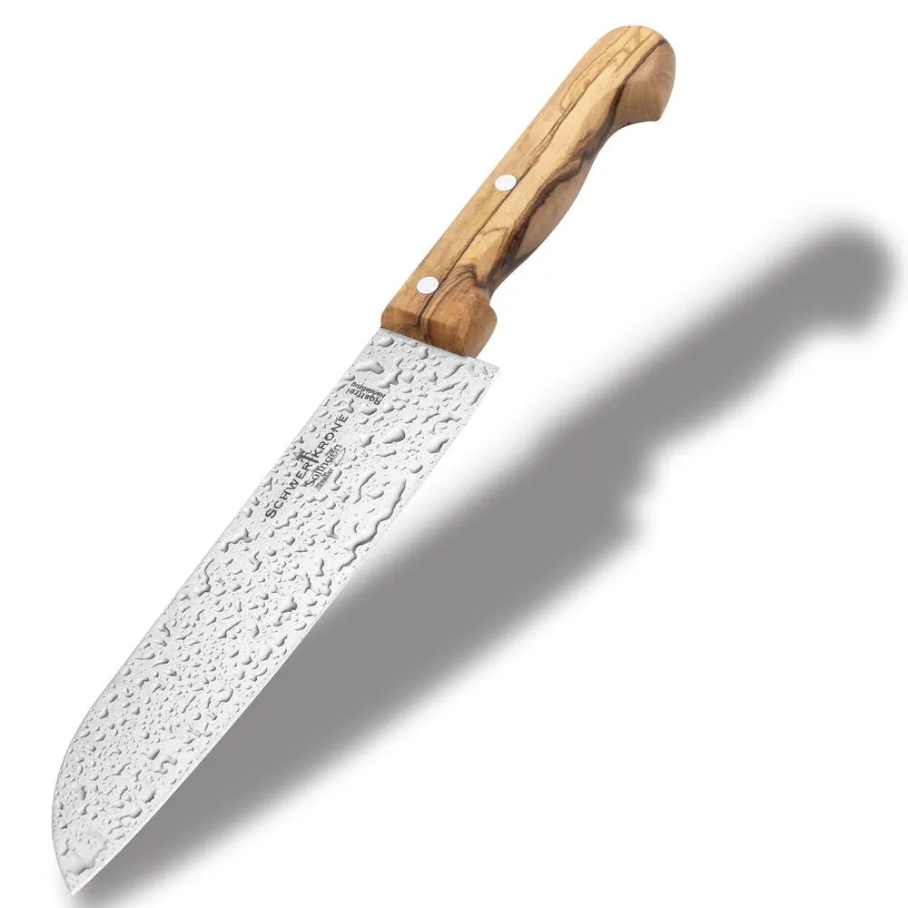 Schwertkrone Olive Classic santoku 20 cm manico olivo