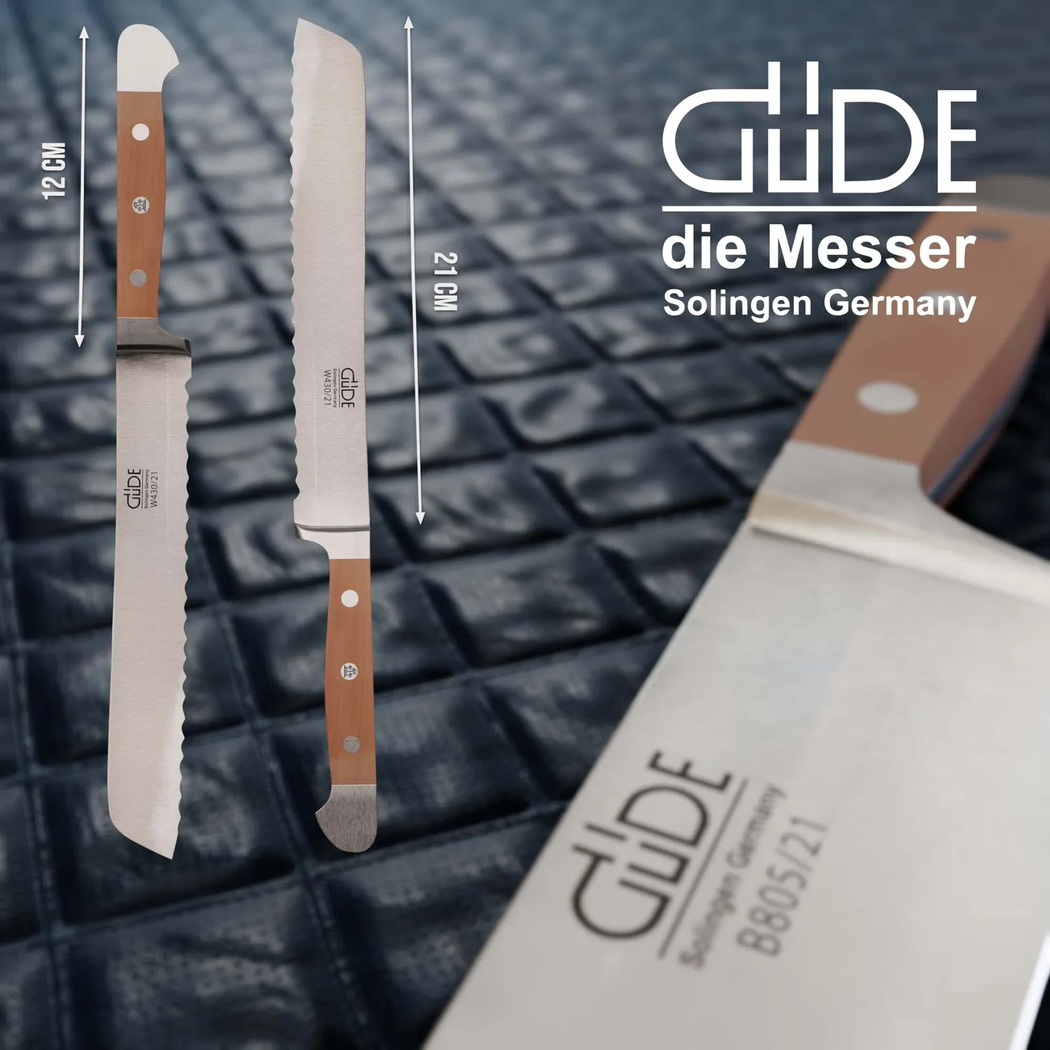 Güde Alpha Birne coltello pane 21 cm mancini pero forgiato