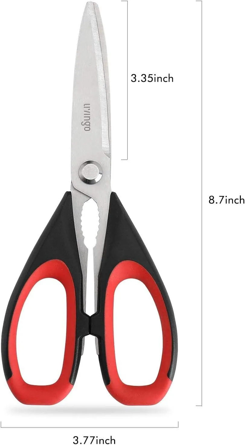 LIVINGO Forbici Cucina 8,5 Pollici Acciaio Multiuso